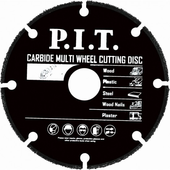 Диск отрезной по дереву для УШМ P.I.T. 125x22,2x1,2 мм 6T(ACTW07-0125)