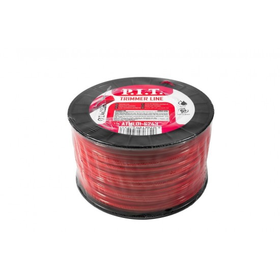 Леска для триммера квадрат P.I.T. 3LB 2,4 мм(ATML01-S243)