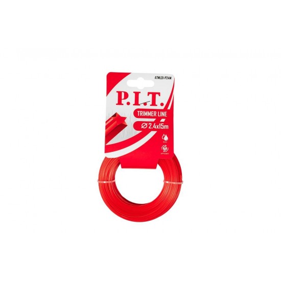 Леска для триммера пятиугольник P.I.T. 15 м x 2,4 мм(ATML01-P24M)