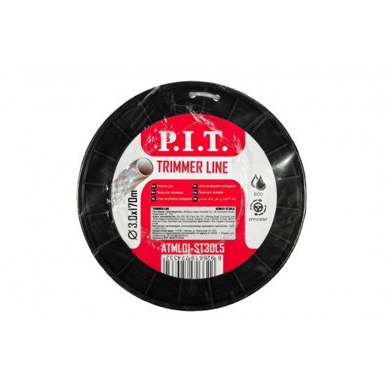 Леска для триммера P.I.T. ATML01-ST30L5 (металлический сердечник, 3,0 мм x 170 м)