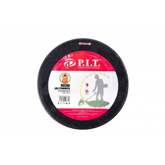 Леска для триммера P.I.T. P0282403 (крученая, 2,4мм x 300м)