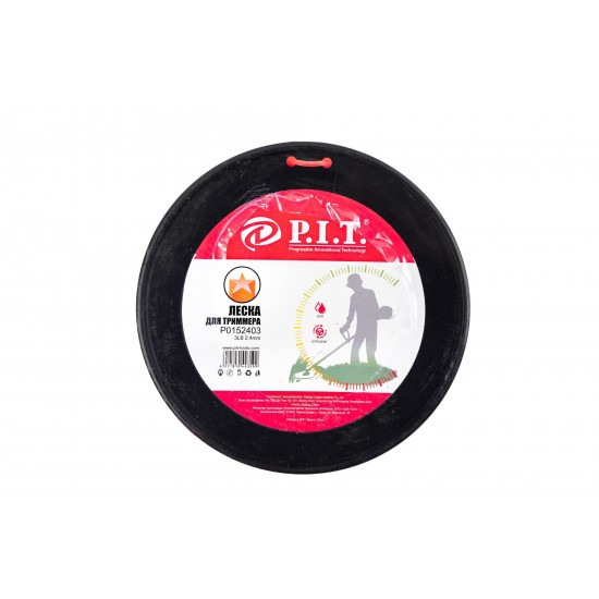 Леска для триммера P.I.T. Р0152403 (звезда, 2,4мм x 322,65м)