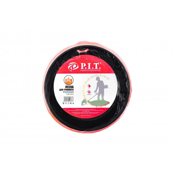 Леска для триммера P.I.T. Р0253005 (звезда, 3,0мм x 346,5м)