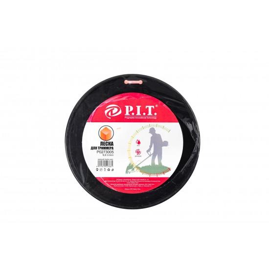 Леска для триммера P.I.T. Р0273005 (квадрат, 3,0мм x 252м)