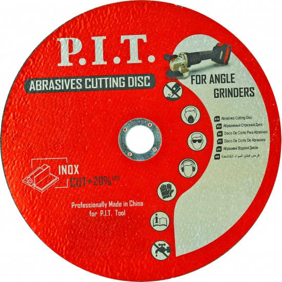 Диск отрезной по металлу P.I.T. 150x22,2x2,5 мм 10 шт в уп.(ACTW01-1504)