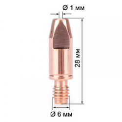 Наконечник M6х28х1.0 (140.0242/MD0009-10)
