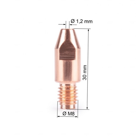 Наконечник FoxWeld M8х30х1.2 (AL) (141.0015/MD0005-62, пр-во FoxWeld/КНР)