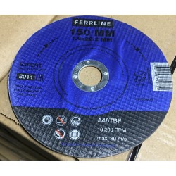 Круг отрезной по металлу Ferrline Expert 150 х 1,6 х 22,2 мм A46TBF